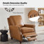 Fauteuil inclinable en cuir véritable Andrena avec garniture cloutée-12588767