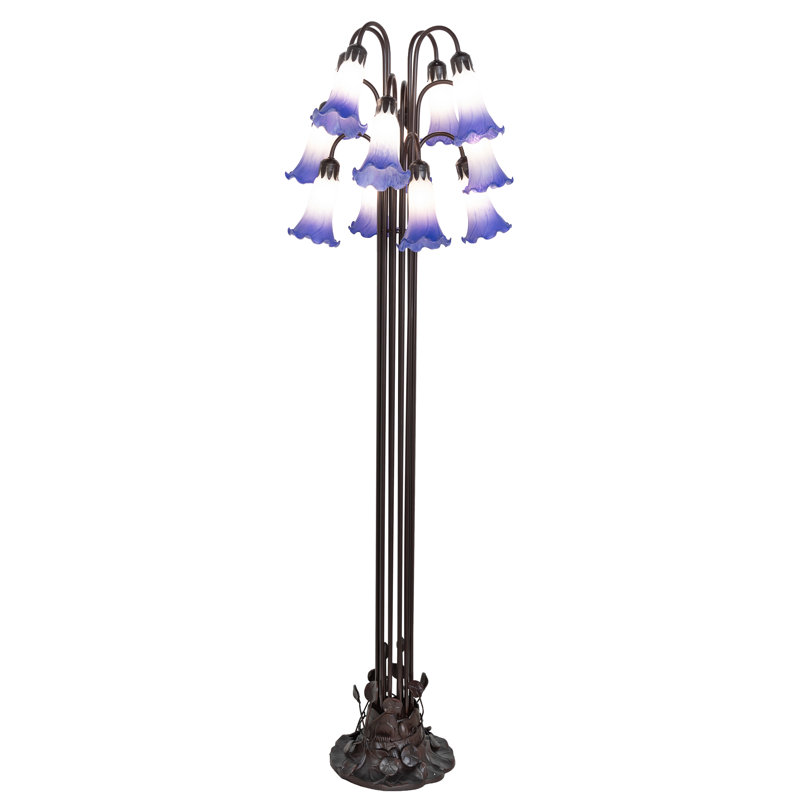 Floor Lamp, White/Blue