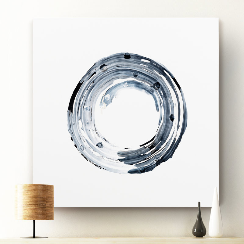 " E Encircle II ", 24" H x 24" W x 1" D, Wrapped Canvas