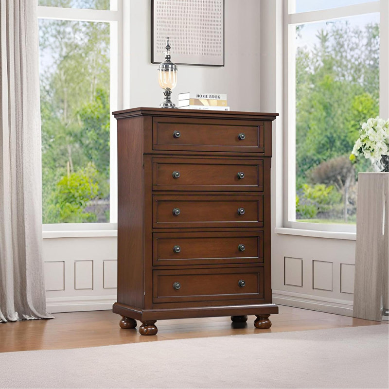 Commode Meade, cerisier foncé, Merisier