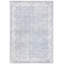 Tapis oriental bleu en laine / viscose tissé à la main Restoration-1689241602