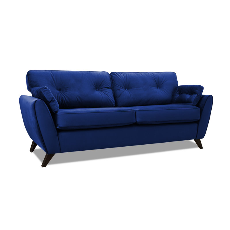 Etheredge 4 Seater Sofa, Blue, 100% Polyester