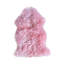 Tapis rose uni en peau de mouton Eubanks-791062566