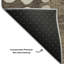 Tapis brun Prisco lavable à la machine de qualité supérieure-1016593024