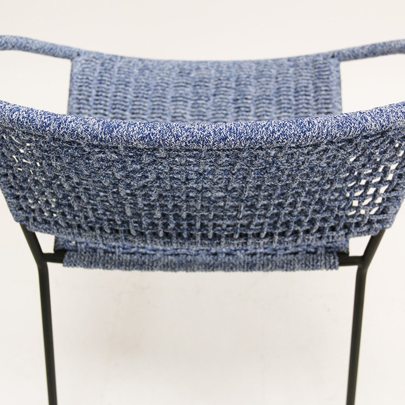 Fauteuil Cove / gris anthracite / blanc, Bleu / blanc