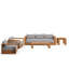 Ensemble de meubles de patio en bois d'acacia de couleur gris clair clair Tahoe