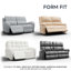 Housse extensible pour canapé inclinable - Facile à nettoyer et durable - Collection Comfort-555047726-555047720