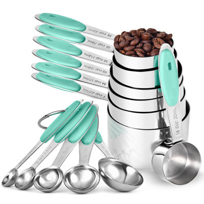 U-Taste 12 -Piece Stainless Steel Measuring Cup And Spoon Set