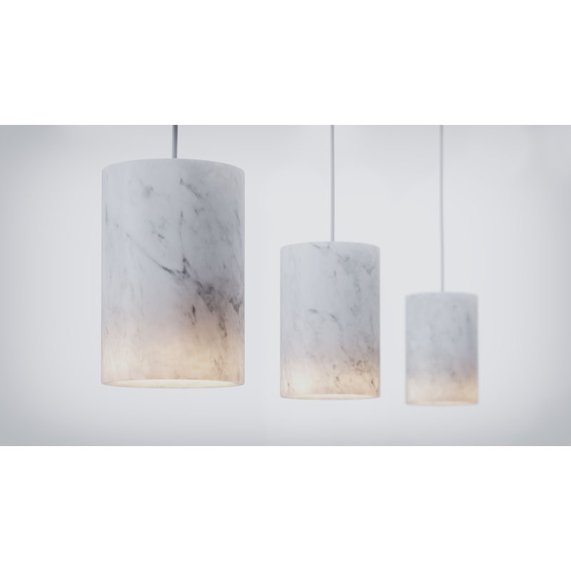 Solid 3 - Light LED Pendant, Carrara