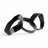 Sand-Cast Aluminum Abstract Chain Link Sculpture in Black