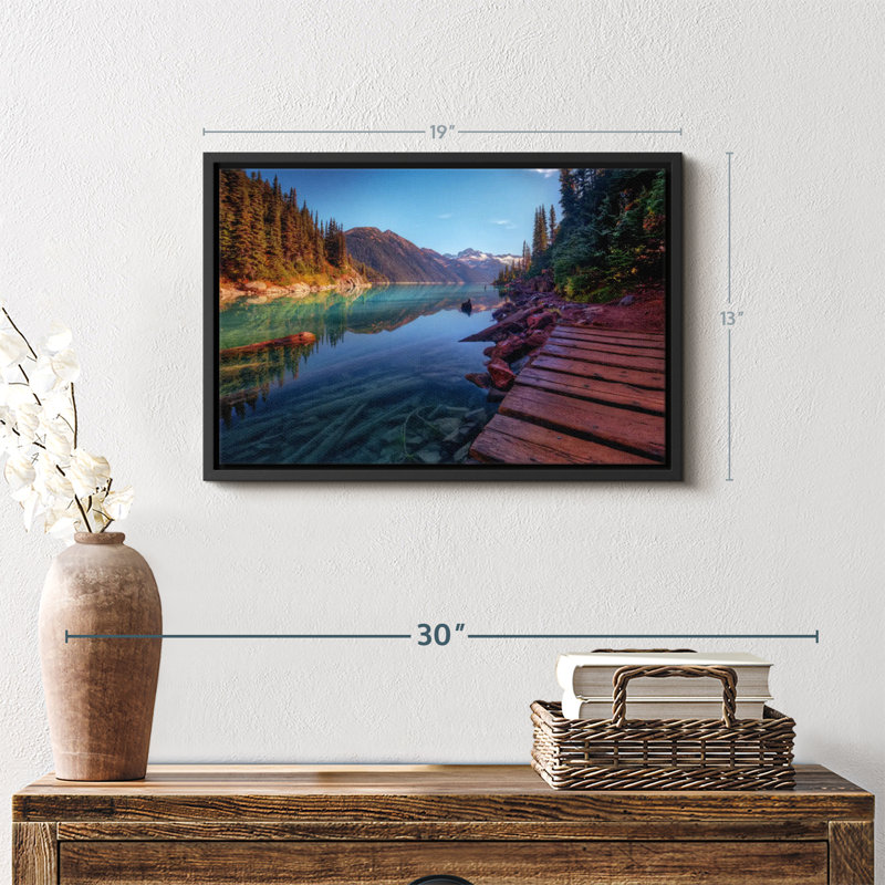 Impression sur toile Mountain Lake, H 13 po x l 19 po