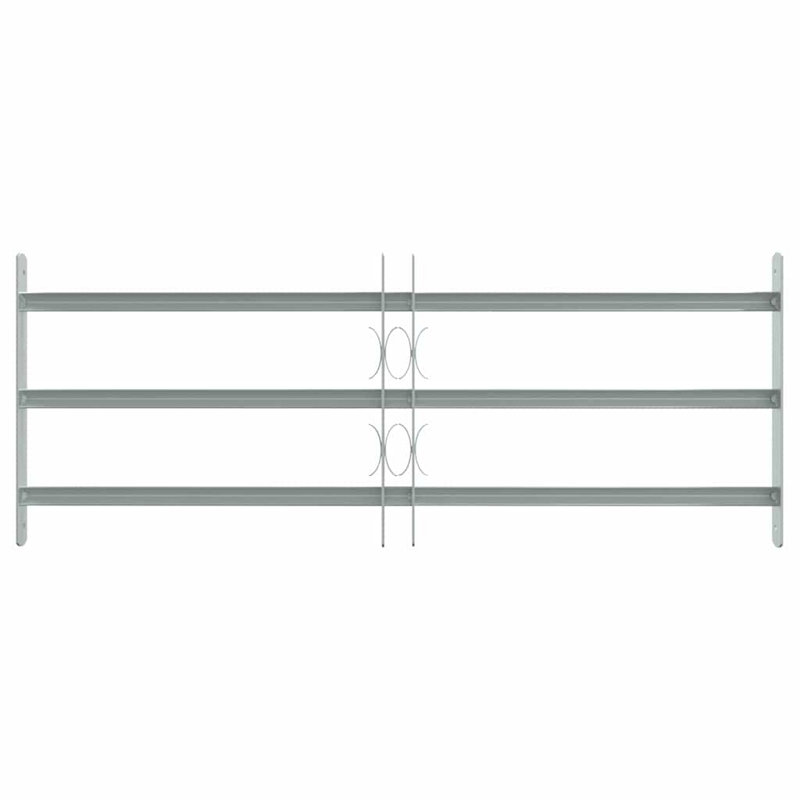 Adjustable Security Grille for Windows, 63-116 cm, 3 Crossbars