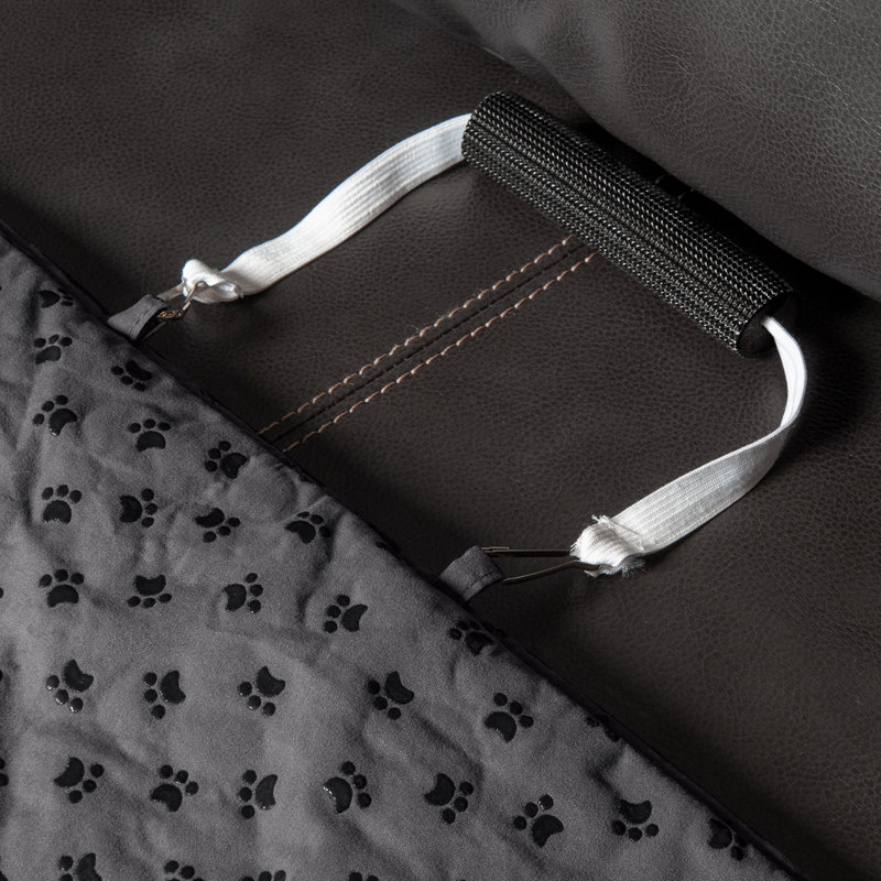 Non-Slip Waterproof Loveseat Cover Furniture Protector, Gray 100% Polyester
