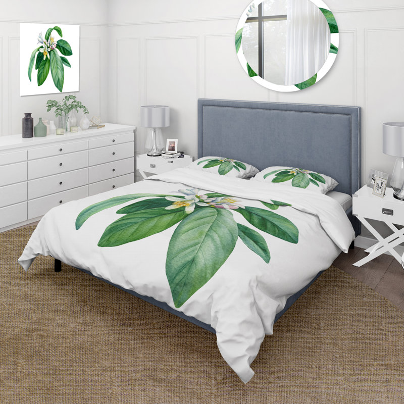 Ensemble de housse de couette traditionnelle en microfibre de polyester, Housse de couette pour grand lit et 2 taies décor