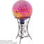 Globe terrestre extérieur en verre rouge festonné 10 po Wiebe-462465091