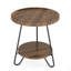 Table basse chic, table de canapé ronde, table d'appoint à 2 niveaux