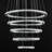 31"W LED Electroplated Silver Stainless Steel and Crystal Modern Chandelier