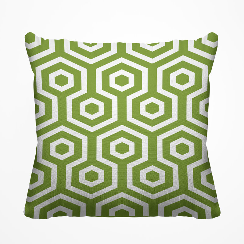 Housse et insert de coussin décoratif extérieur Hilton, H 17 po x l 17 po, Vert printemps