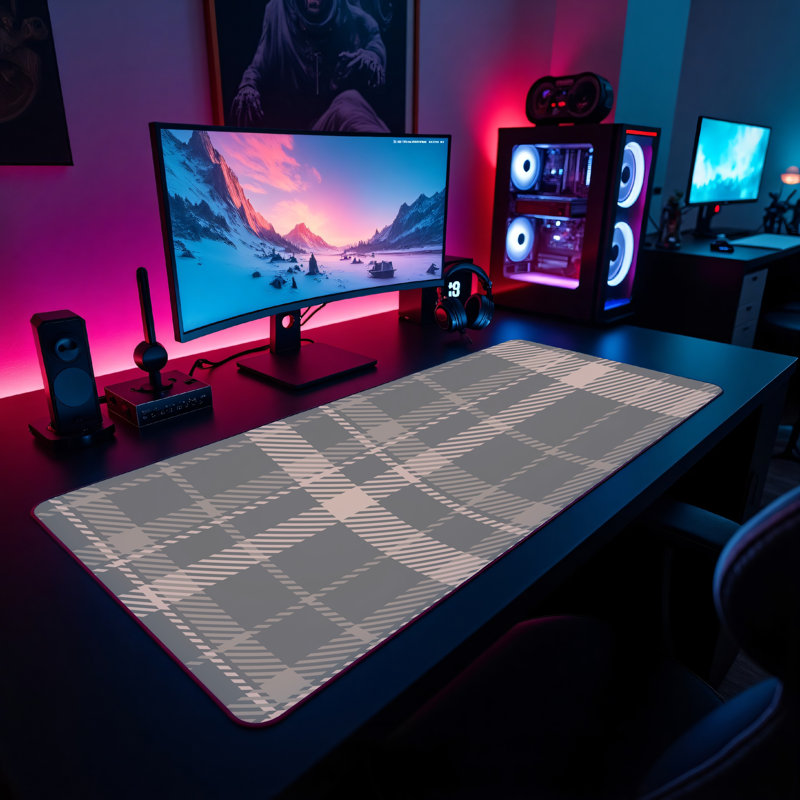Polyester Desk Pad, 14.4x12.1