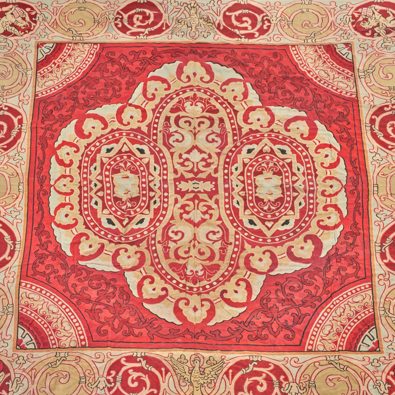 Antique One-of-a-Kind 18'x18'8 Area Rug