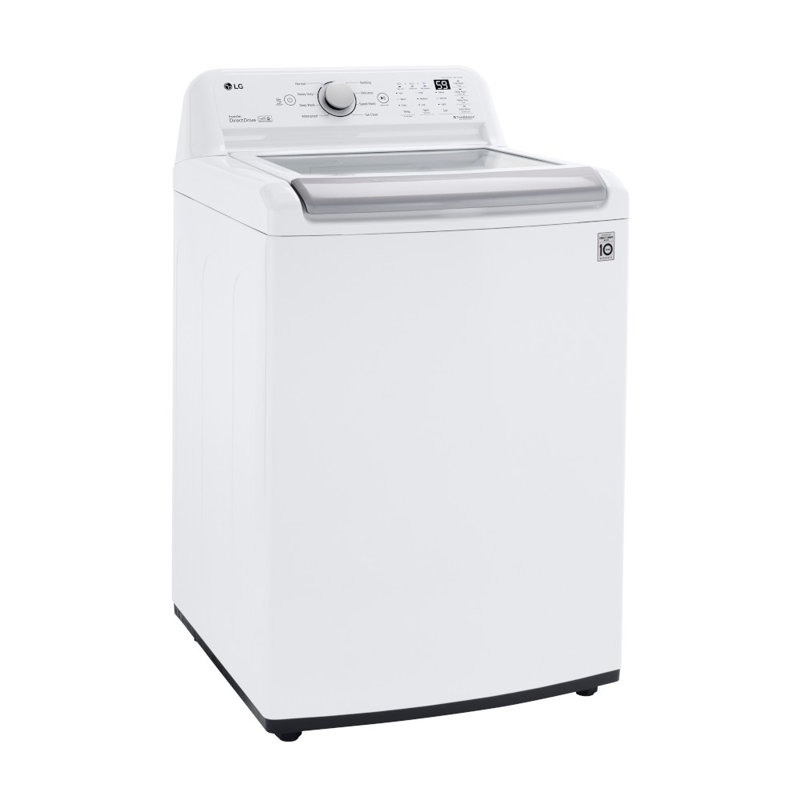 LG 5.0 cu. ft. Mega Capacity Top Load Washer with TurboDrum Technology, White
