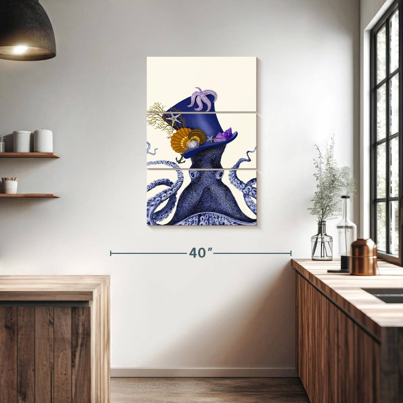 Brampt Octopus Nautical Hat, 38" H x 24" W