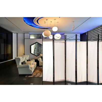 Rhiann 96'' W x 70'' H Folding Room Divider