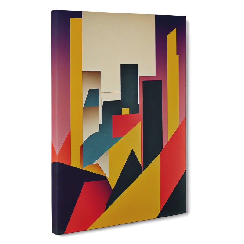 The Abstract Architecture No.5 Skyscraper - Wrapped Canvas, 76cm H x 35cm W x 3cm D