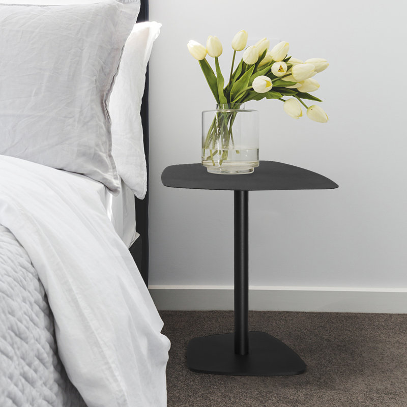 Glenis Iron Top End Table, Black