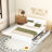Full Bed Frame With Twin Trundle And 2 Efficient Storage Drawers In White Gloss Modern Practical Space High-1160651649