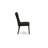 3 Piece Dinette Set for Small Spaces Contains a Round Dining Table with Dropleaf and 2 Black Linen Fabric Upholstered Chairs, Wire brushed Black-2045115402-2045115405