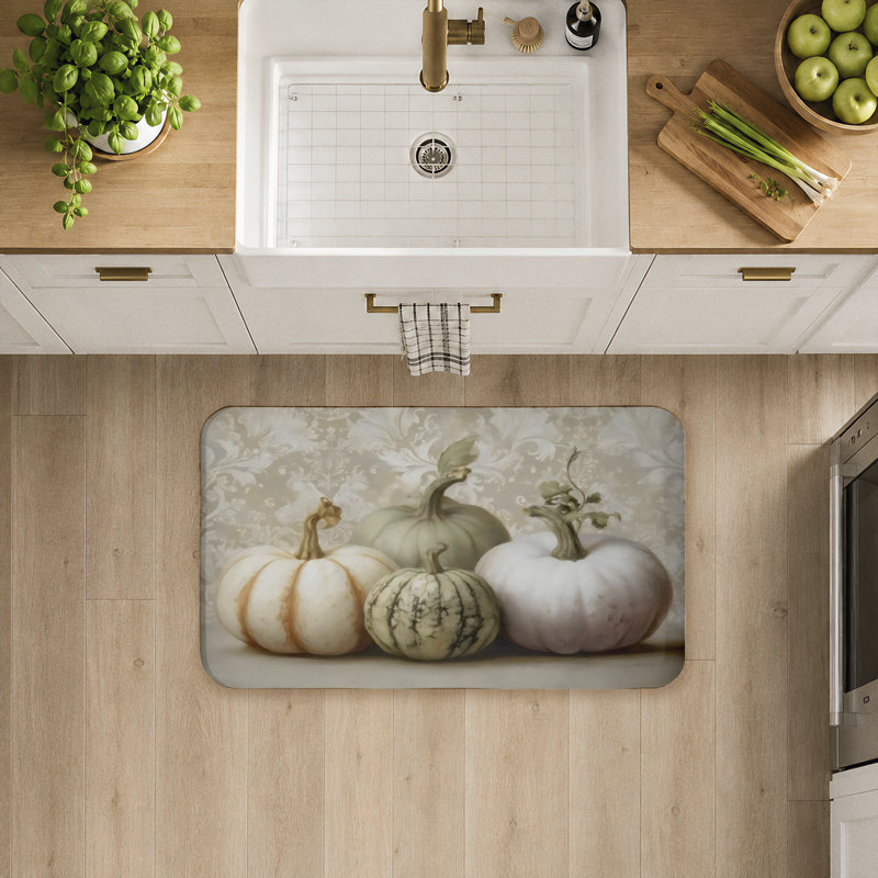 Tapis de sol anti-fatigue Pastel Pumpkins & Gourds, Pastel Pumpkins & Gourds Harvest