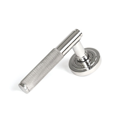 Polished Marine SS (316) Brompton Lever On Rose Set (Art Deco)