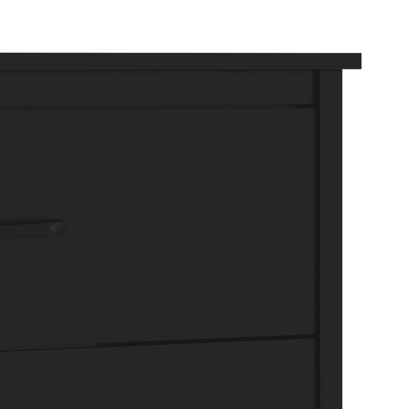 Commode 6 tiroirs Allysyn, Noir