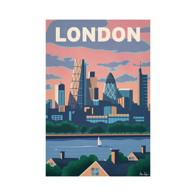 Modern London - Wrapped Canvas Print