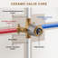 10 Inch Rainfall Shower System with Tilt Shower Head and Tub Spout with Rough in-Valve-92579874