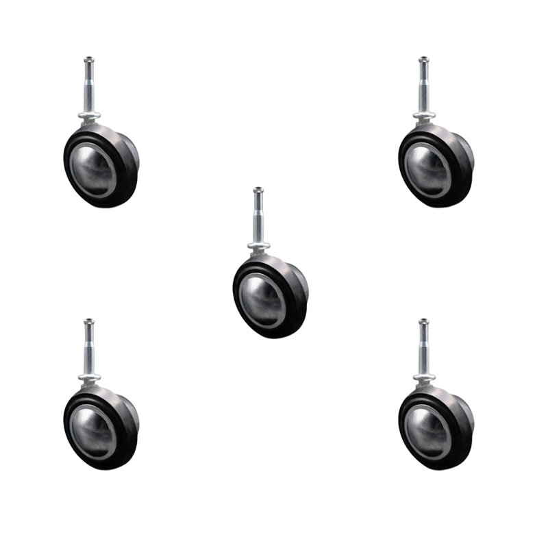 Soft Tread Ball Caster, Bright Chrome