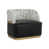 Black Faux Leather;Acrylic;Polyester selected