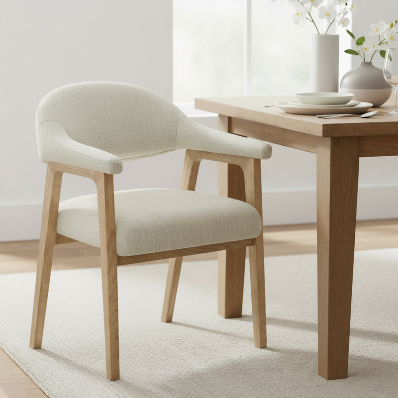 Chaise rembourrée Efren Daina Rosswell, Lin Performance Effie