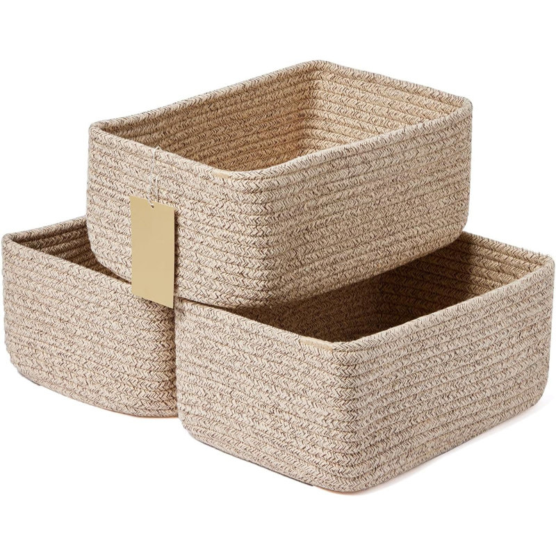 Highland Dunes Cotton Decorative Basket
