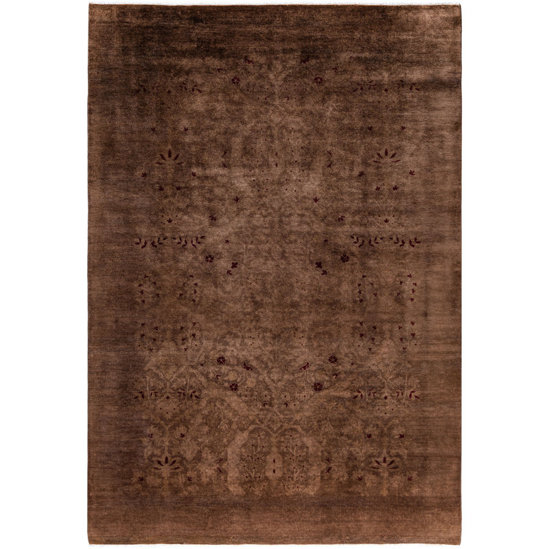 Overdyed One-of-a-Kind 6' 1" X 8' 9" Hand Knotted Area Rug