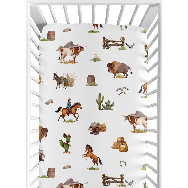Drap-housse pour lit de bébé Country Western par Sweet Jojo Designs