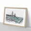 Mackinac Bridge in Michigan - Picture Frame Graphic Art Print-56734893-56734895