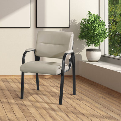 Chaise de salle d'attente en similicuir Lanny