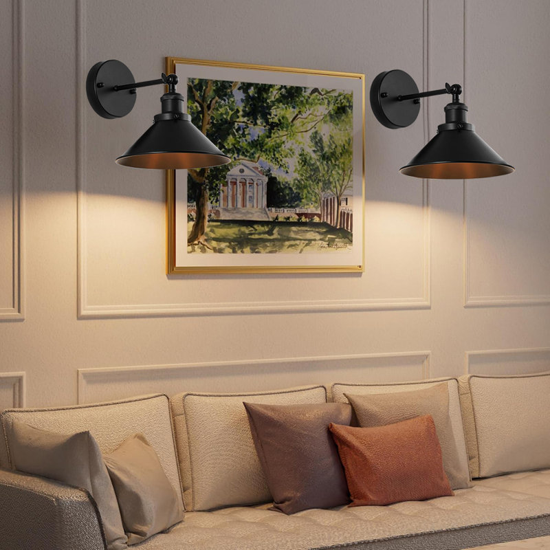 LED Battery Powered Armed Sconce