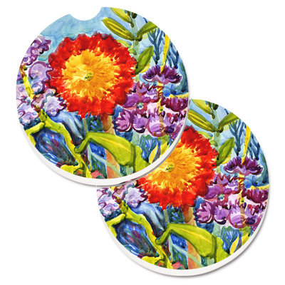 Sous-verre pour voiture tournesol