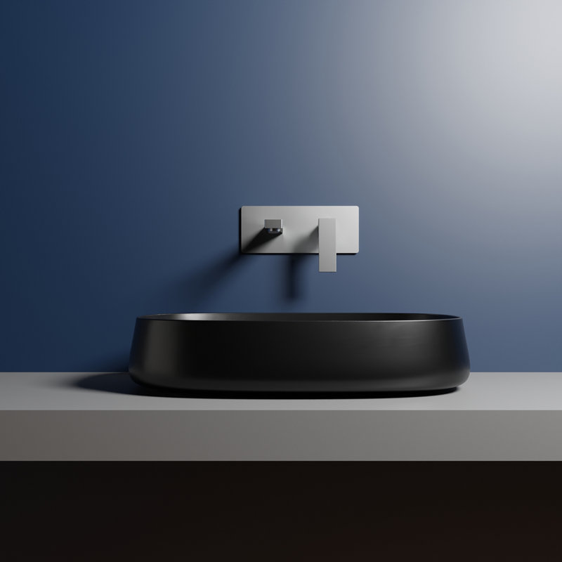 Mood 23.6 in. L Bathroom Sink, Matte Black
