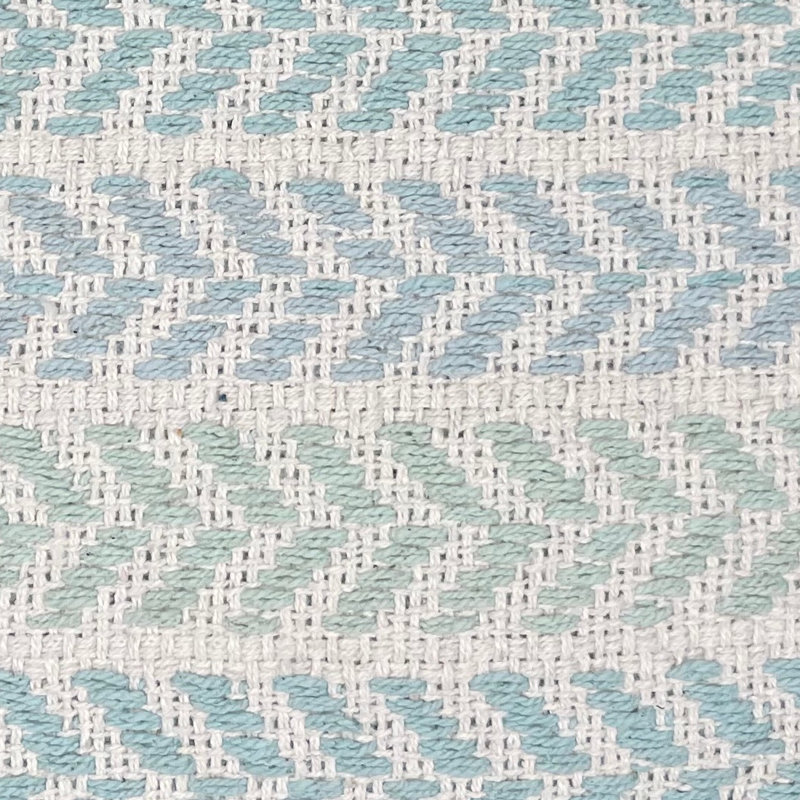 Ensemble de coussin décoratif en coton tissé à la main, Housse de coussin seulement - sans insert, Turquoise clair / bleu