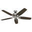 Ventilateur de plafond standard à 5 pales 52 po avec chaîne de traction et ensemble d'éclairage inclus Newsome-56420939