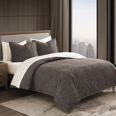 Tweed Cotton Duvet Cover Set